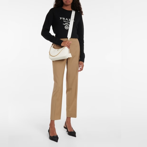 Authentic Prada Re-Edition 2005 Saffiano Leather Bag in White - Picture 3 of 16